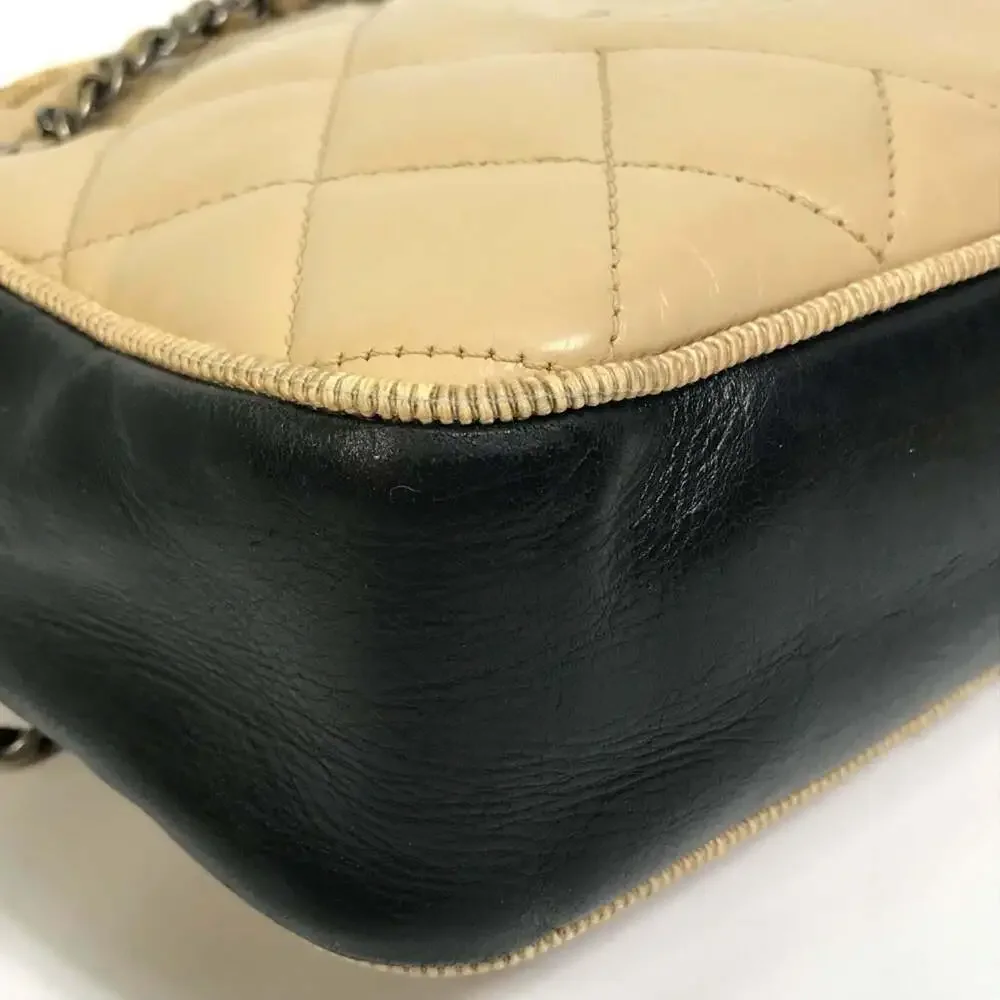 CHANEL Cream Shoulder Bag